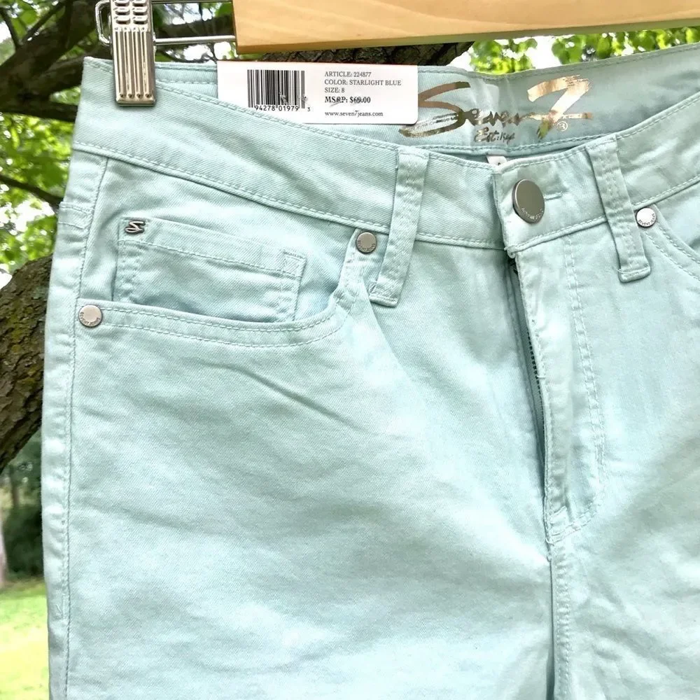 NWT $69 Seven7 | Hollywood | High Rise | Skinny Jeans in Starlight Blue 8 - Picture 3 of 15